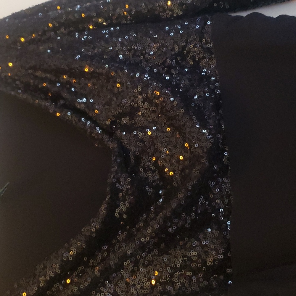 Lauren Ralph Lauren Black Sequin Midi Dress - Picture 4 of 7